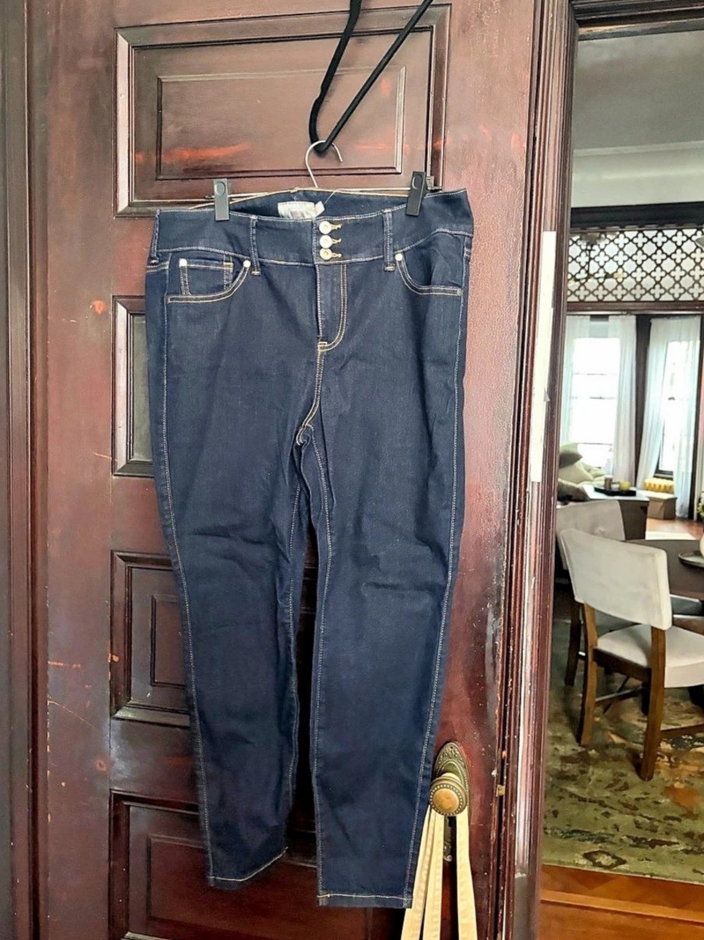 Torrid High-Rise Skinny Jegging Dark Blue Jeans Waist 16 Short